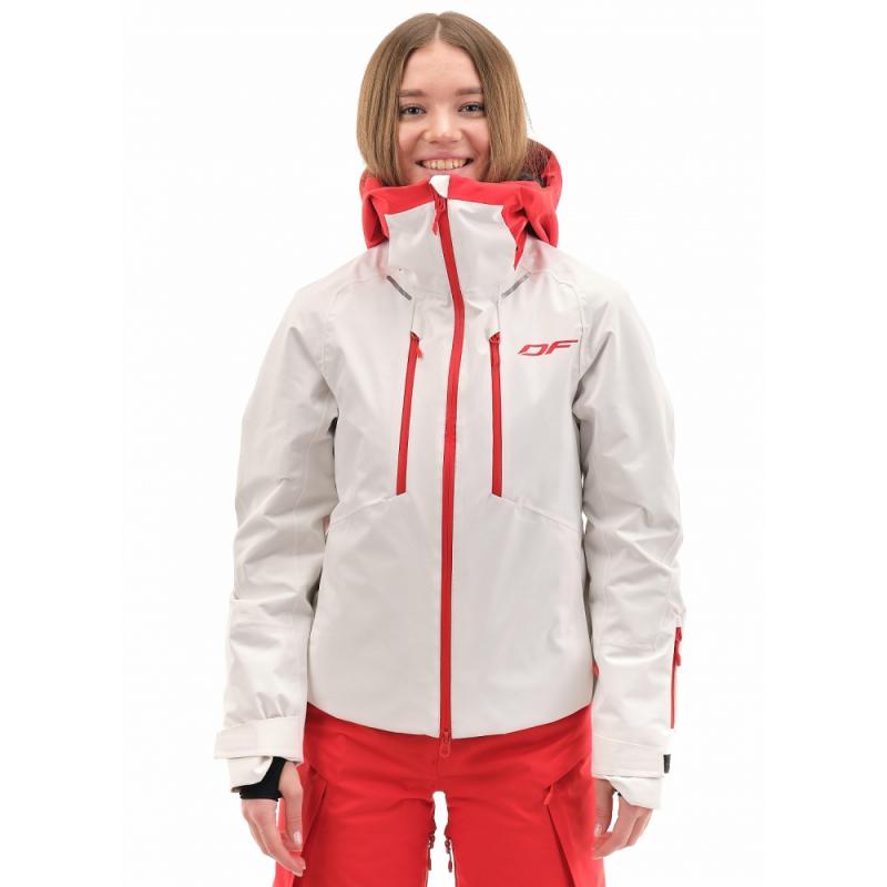 Куртка утепленная Dragonfly Gravity Premium WOMAN Gray-Red Fluo