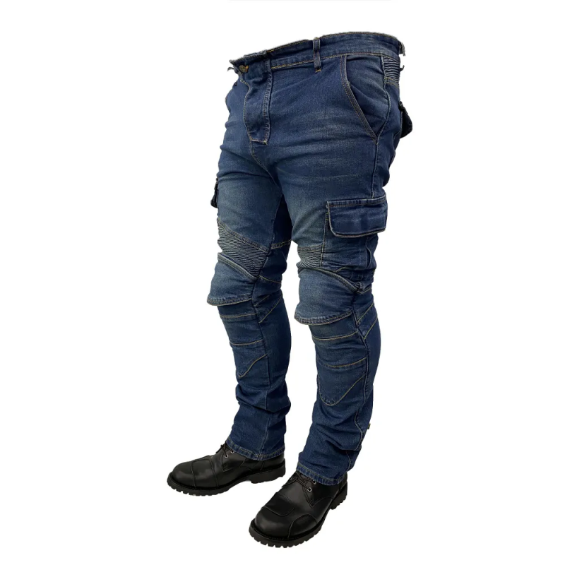 Мотоциклетные штаны MadBull Cargo JS Stretch Denim Kevlar