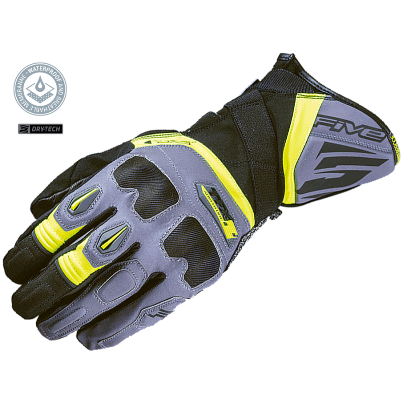 Мотоперчатки Five TFX2 WP Grey-Fluo Yellow