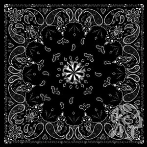 Бандана ZAN Black Paisley черная