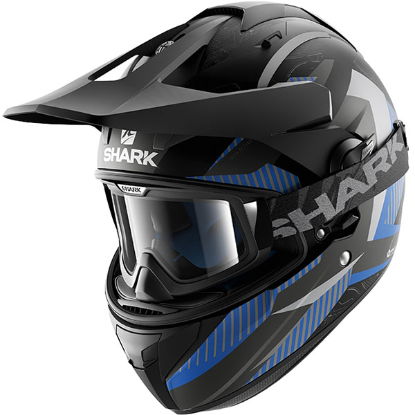 Шлем интеграл Shark Explore-R Peka black-blue