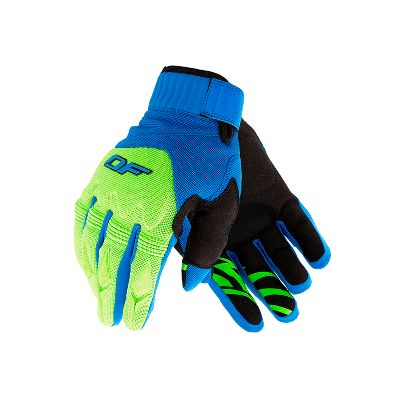 Перчатки Dragonfly Enduro blue-green