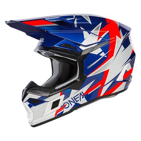 Кроссовый шлем Oneal 3Series Ride V.24 белый/синий M