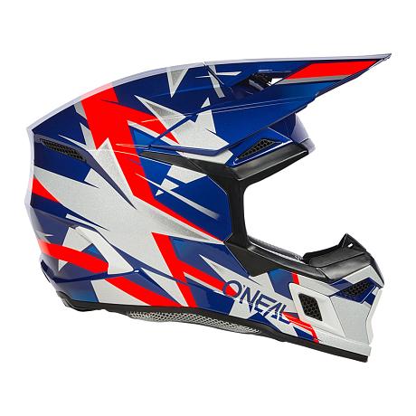 Кроссовый шлем Oneal 3Series Ride V.24 белый/синий S