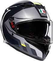 Шлем AGV K3 Shade Grey/yellow Fluo