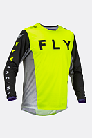 Джерси Fly Racing Kinetic Refresh Hi-Vis желтый/черный/серый