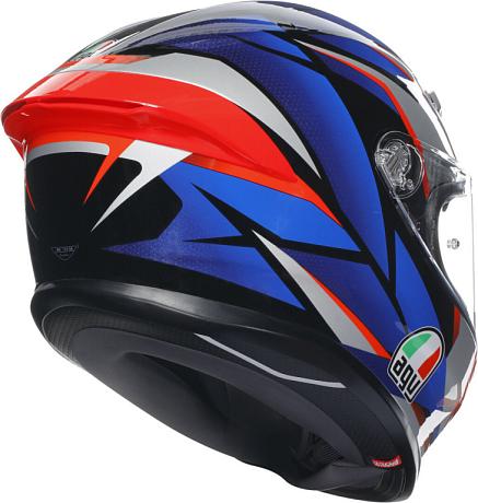 Мотошлем AGV K-6 S Slashcut Black/blue/red M