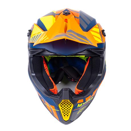 Шлем кроссовый MT MX802 Falcon Energy B3 matt yellow S