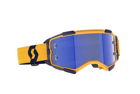 Очки SCOTT Fury dark yellow/dark blue/blue chrome works