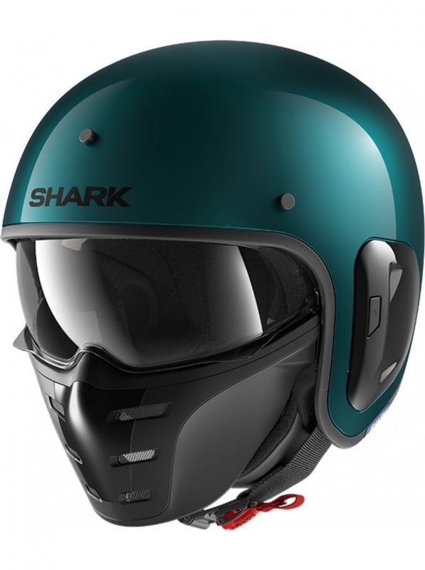 Мотошлем Shark S-Drak Fiber Blank Glitter Green